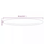 tömör fenyőfa asztallap Ø90 x 2,5 cm