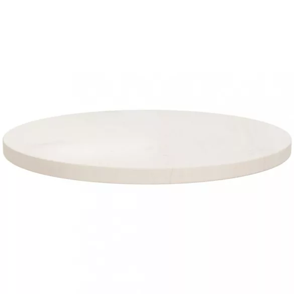 fehér tömör fenyőfa asztallap Ø50 x 2,5 cm