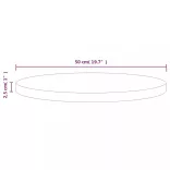 fehér tömör fenyőfa asztallap Ø50 x 2,5 cm
