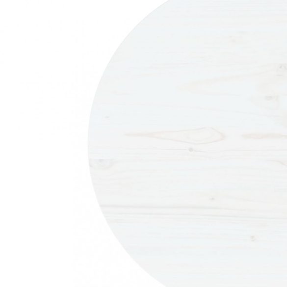 fehér tömör fenyőfa asztallap Ø70 x 2,5 cm