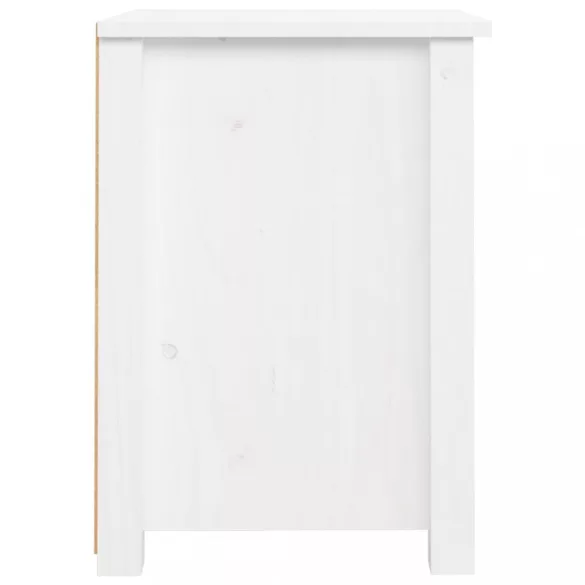 fehér tömör fenyőfa éjjeliszekrény 40x35x49 cm