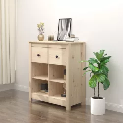 tömör fenyőfa tálalószekrény 70 x 35 x 80 cm