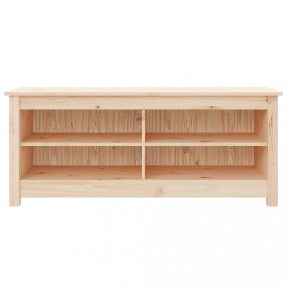 tömör fenyőfa cipőtároló pad 110 x 38 x 45,5 cm