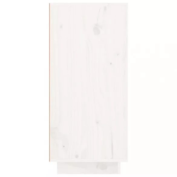 fehér tömör fenyőfa tálalószekrény 111 x 34 x 75 cm