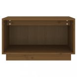 mézbarna tömör fenyőfa TV-szekrény 60x35x35 cm