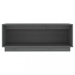 szürke tömör fenyőfa TV-szekrény 90 x 35 x 35 cm