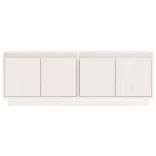 fehér tömör fenyőfa TV-szekrény 110x34x40 cm