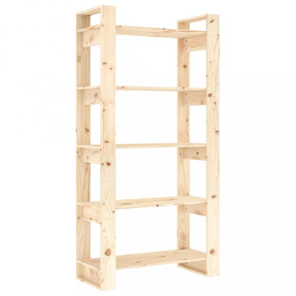 tömörfa könyvesszekrény/szobaelválasztó 80x35x160 cm