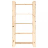 tömörfa könyvesszekrény/szobaelválasztó 80x35x160 cm