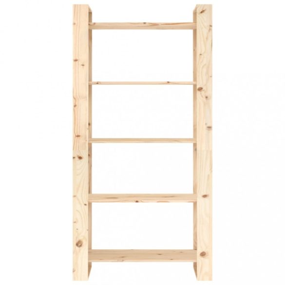 tömörfa könyvesszekrény/szobaelválasztó 80x35x160 cm