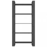 szürke tömör fa könyvszekrény/térelválasztó 80 x 35 x 160 cm