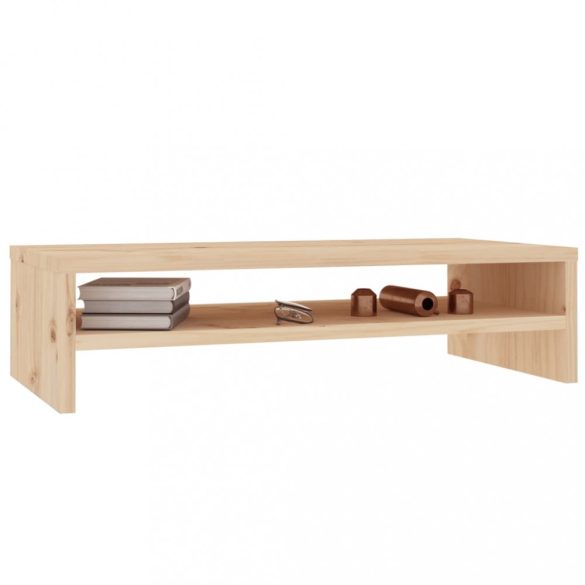 tömör fenyőfa monitorállvány 50 x 24 x 13 cm