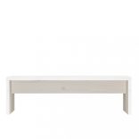 fehér tömör fenyőfa monitorállvány 50x27x15 cm