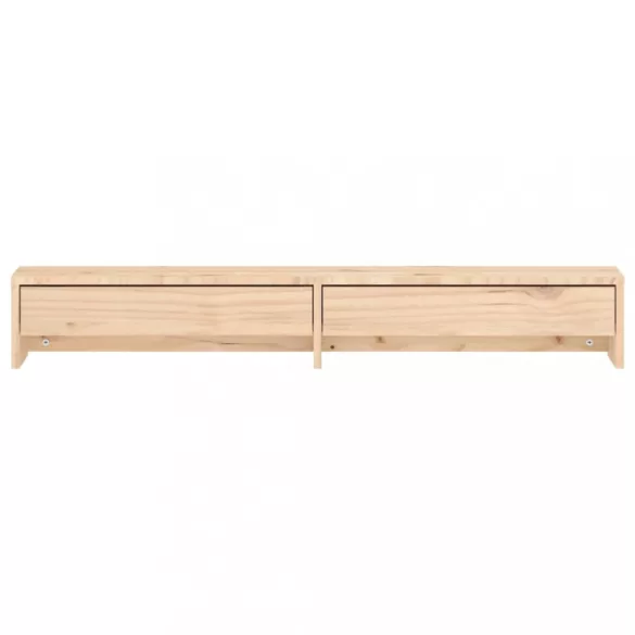 tömör fenyőfa monitorállvány 100x27x15 cm