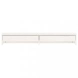 fehér tömör fenyőfa monitorállvány 100x27x15 cm