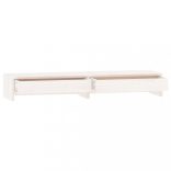 fehér tömör fenyőfa monitorállvány 100x27x15 cm