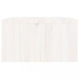 fehér tömör fenyőfa monitorállvány 100x27x15 cm