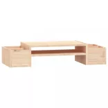 tömör fenyőfa monitorállvány 70x27,5x15 cm