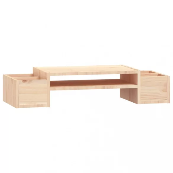 tömör fenyőfa monitorállvány 70x27,5x15 cm