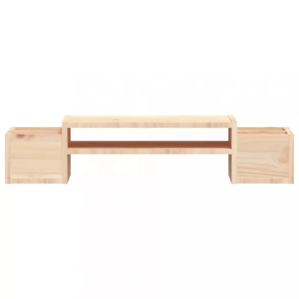tömör fenyőfa monitorállvány 70x27,5x15 cm