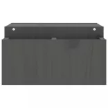 szürke tömör fenyőfa monitorállvány 70x27,5x15 cm