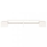 fehér tömör fenyőfa monitorállvány 100x27,5x15 cm