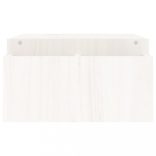 fehér tömör fenyőfa monitorállvány 100x27,5x15 cm