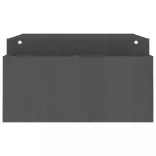 szürke tömör fenyőfa monitorállvány 100x27,5x15 cm