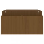 mézbarna tömör fenyőfa monitorállvány 100x27,5x15 cm