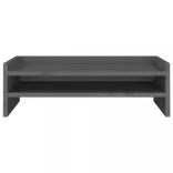 szürke tömör fenyőfa monitorállvány 50x24x16 cm