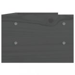 szürke tömör fenyőfa monitorállvány 50x24x16 cm