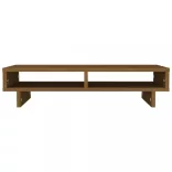 mézbarna tömör fenyőfa monitorállvány 60x27x14 cm