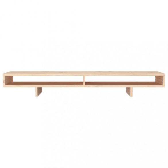 tömör fenyőfa monitorállvány 100x27x14 cm