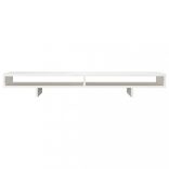 fehér tömör fenyőfa monitorállvány 100x27x14 cm