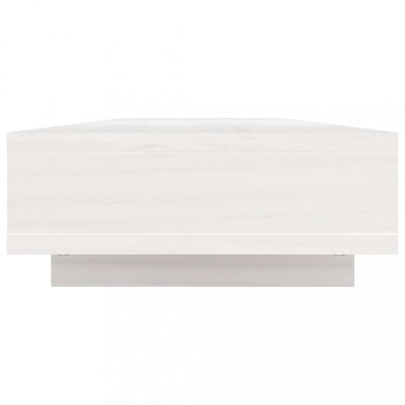 fehér tömör fenyőfa monitorállvány 100x27x14 cm