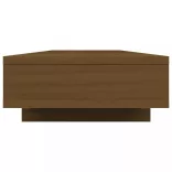 mézbarna tömör fenyőfa monitorállvány 100x27x14 cm