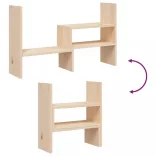 tömör fenyőfa monitorállvány (39-72) x 17 x 43 cm