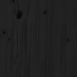 fekete tömör fenyőfa monitorállvány (39-72) x 17 x 43 cm