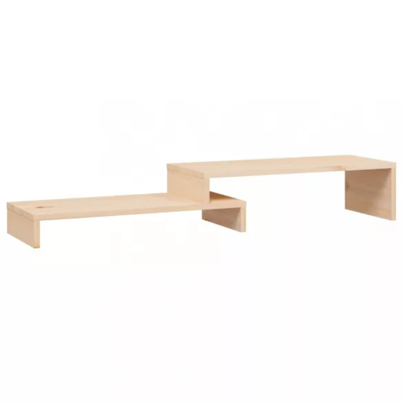 tömör fenyőfa monitorállvány (52-101) x 22 x 14 cm