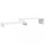 fehér tömör fenyőfa monitorállvány (52-101) x 22 x 14 cm