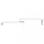 fehér tömör fenyőfa monitorállvány (52-101) x 22 x 14 cm