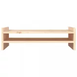 tömör fenyőfa monitorállvány 50x27x15 cm