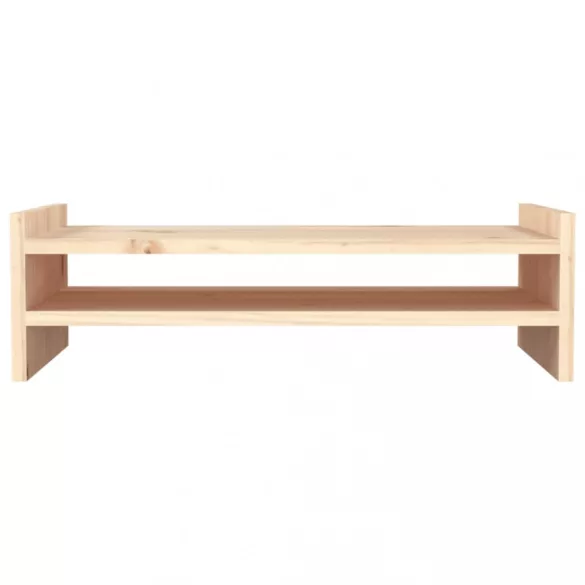 tömör fenyőfa monitorállvány 50x27x15 cm