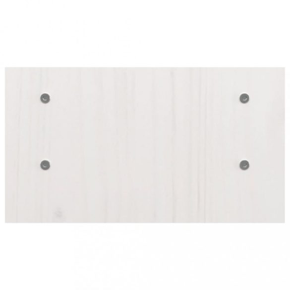 fehér tömör fenyőfa monitorállvány 50x27x15 cm