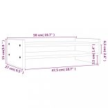 fehér tömör fenyőfa monitorállvány 50x27x15 cm