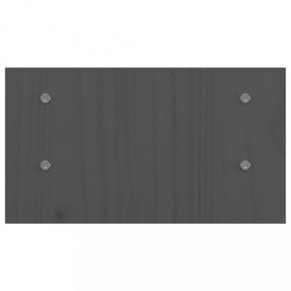 szürke tömör fenyőfa monitorállvány 50x27x15 cm