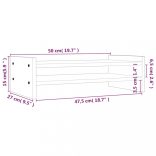 szürke tömör fenyőfa monitorállvány 50x27x15 cm