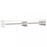 fehér tömör fenyőfa monitorállvány 100x27x15 cm