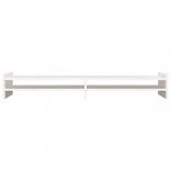 fehér tömör fenyőfa monitorállvány 100x27x15 cm