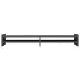 szürke tömör fenyőfa monitorállvány 100 x 27 x 15 cm